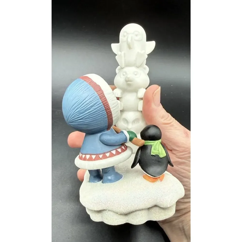 Hallmark Frosty Friends #37 Ice Totem Pole Carving Ornament QX9131 No Box -LO23
